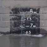 Уровень воды на нижнем Дунае за 5.04.2013