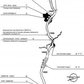 карта верхнего дуная  река
