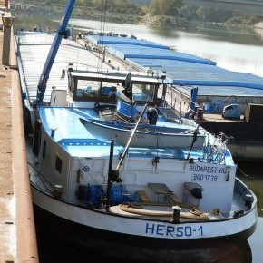 Венгерский флот, буксир, HERSO-1,толкач, самоходная баржа