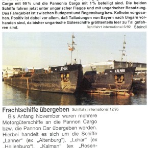 Венгерский флот, буксир, KALMAN, толкач, самоходная баржа