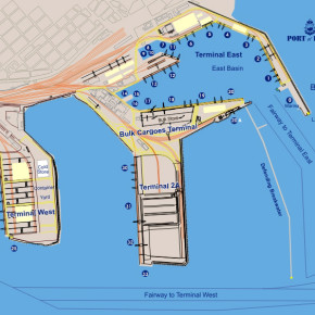Схема порта Бургас