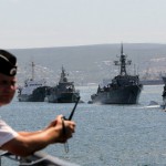 В морпорт Болгарии прибыли  военные корабли. 